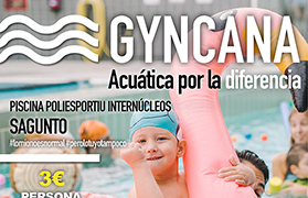 L'Ajuntament de Sagunt i la Fundació Pegasus presenten la jornada inclusiva ‘Gyncana Aquàtica – Allò meu no és normal’