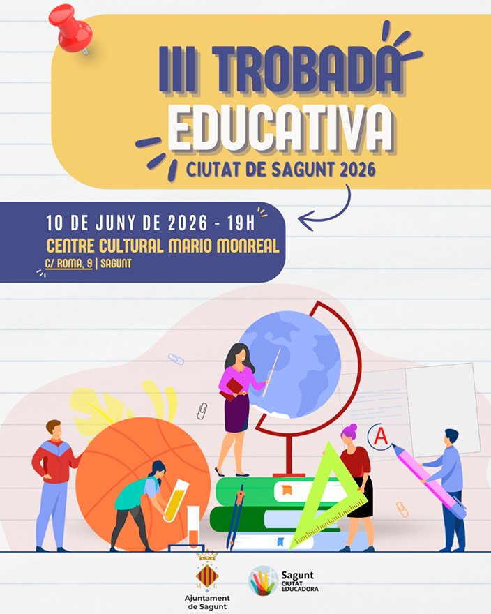 La III Trobada Educativa Ciutat de Sagunt se celebra en el Mario Monreal mañana, miércoles 10 de junio