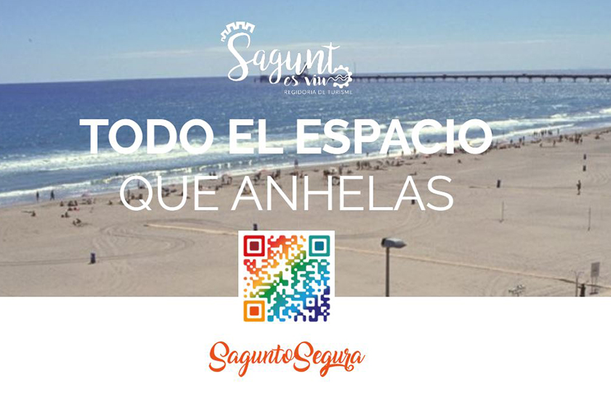 L'Ajuntament de Sagunt presenta una aplicació web amb informació sobre l'aforament a temps real de les platges del municipi