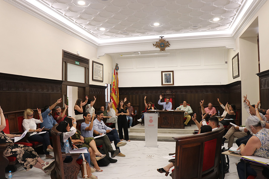 El pleno de la Corporación Municipal aprueba por unanimidad solicitar una rebaja en el índice a aplicar a Sagunto en estimación objetiva en el sector agrario