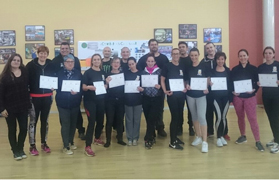 La regidora d'Igualtat assitix a la cloenda de la segona edició del curs de Krav Maga per a dones