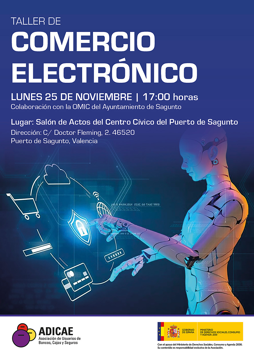 La Asociación de Usuarios de Bancos, Cajas y Seguros organiza un taller de comercio electrónico