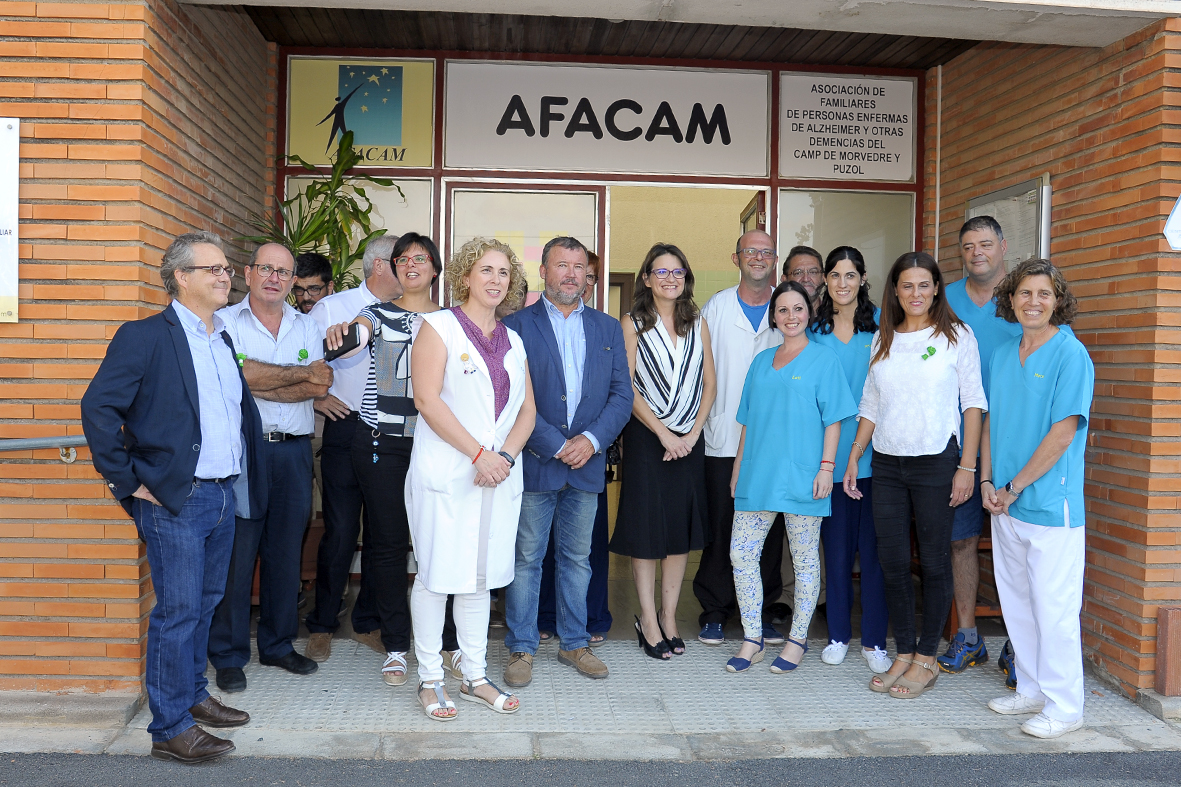 La vicepresidenta de la Generalitat Valenciana Mónica Oltra visita les instal·lacions de AFACAM a Sagunt