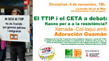La Tenda de Tot el Món y la regidoria de Cooperació organitzen una xarrada sobre el TTIP y el CETA