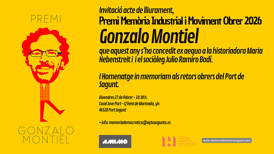 AMIMO concede el premio Gonzalo Montiel al sociólogo Julio Ramiro Bodí y a la historiadora María Hebenstreit