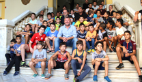 L'equip del No Sólo Fútbol Club Sagunto visita el consistori
