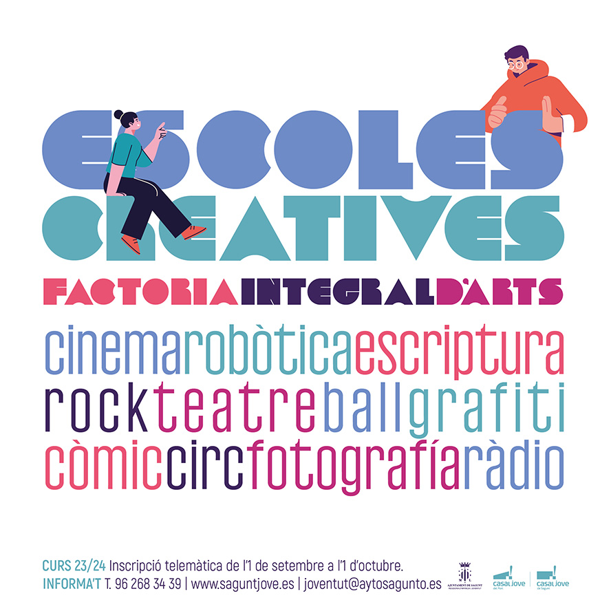 El plazo para matricularse en el programa "Escoles Creatives" finaliza el domingo 1 de octubre