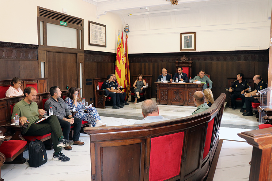 La Junta Local de Seguridad de Sagunto coordina el dispositivo de la Gran Orquesta Panorama y del España vs Grecia de balonmano 