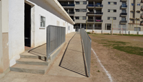 El Ayuntamiento de Sagunto ha mejorado los accesos a los vestuarios y oficina del Campo de Fútbol San Francisco de Borja con el II Plan de Empleo