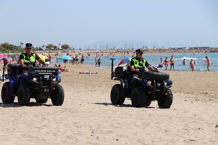El dispositiu de Policia de Platges de Sagunt reforça les mesures de seguretat este estiu