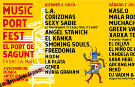El Music Port Fest comptarà amb 3 escenaris de concerts i acollirà propostes artístiques i escèniques d'avantguarda