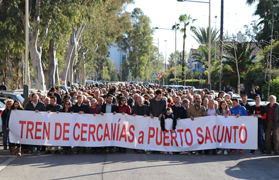 La ciutadania reclama l'arribada del tren de rodalies al Port de Sagunt