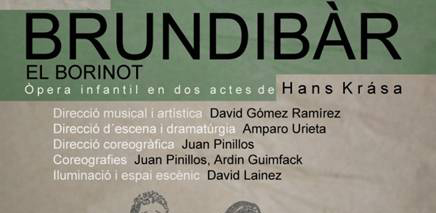 L'Auditori Joaquín Rodrigo acull l'òpera infantil “Brundibàr. El borinot”