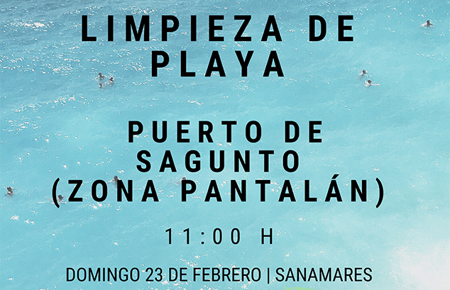 L'Ajuntament de Sagunt anima la ciutadania a participar en una jornada de neteja de la platja del Port de Sagunt