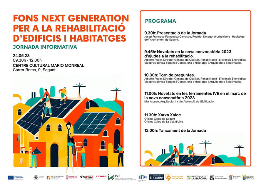 La Oficina Xaloc celebra una jornada informativa sobre las ayudas para rehabilitar viviendas y edificios