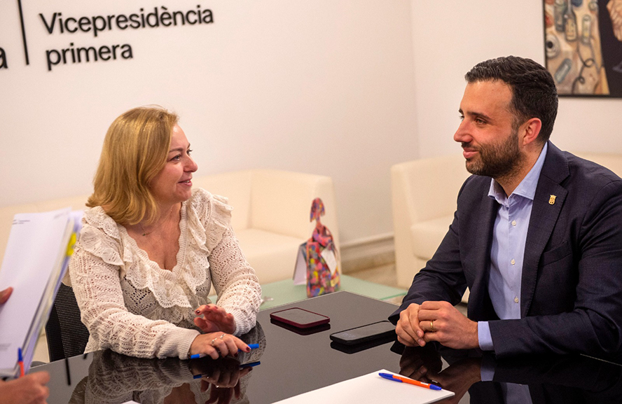La Diputación ayudará a Sagunto a completar la recuperación de los Jardines de la Gerencia como espacio público