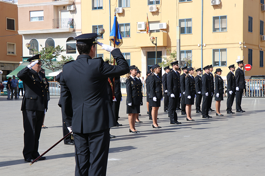 El alcalde y la concejala de Policía Local de Sagunto asisten al acto de conmemoración del Ángel Custodio, patrón de la Policía Nacional