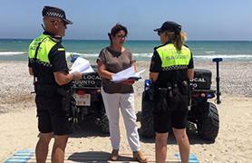 La Policia de Platges de Sagunt realitza 690 servicis del 17 al 30 de juny