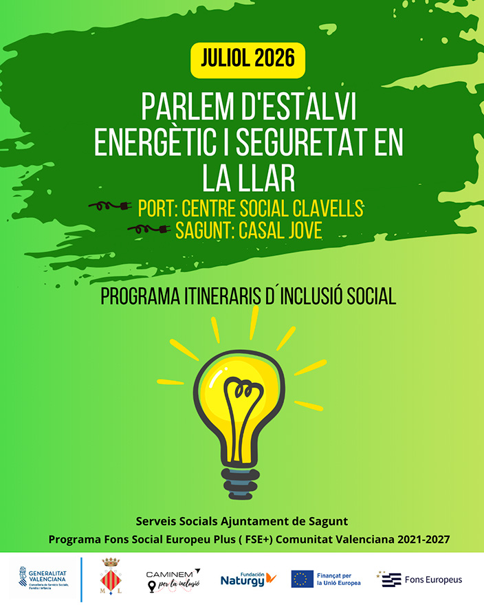 Serveis Socials i Fundació Naturgy ensenyen a persones usuàries del programa Itineraris a estalviar energia i augmentar la seguretat en la llar
