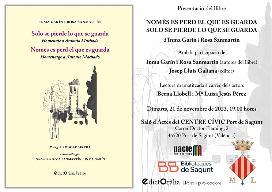 El área de Archivo y Bibliotecas presenta el libro en homenaje a Antonio Machado 'Solo se pierde lo que se guarda '