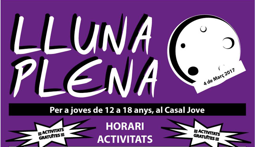 Nova programació d'oci alternatiu Lluna Plena