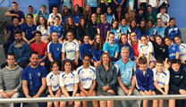 La delegada de Deportes asistió al inicio de la concentración deportiva de los clubes de natación Camp de Morvedre y Delfín