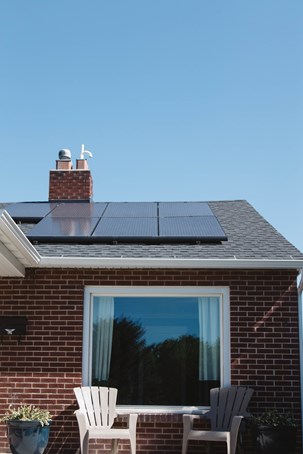 vivienda placa solar