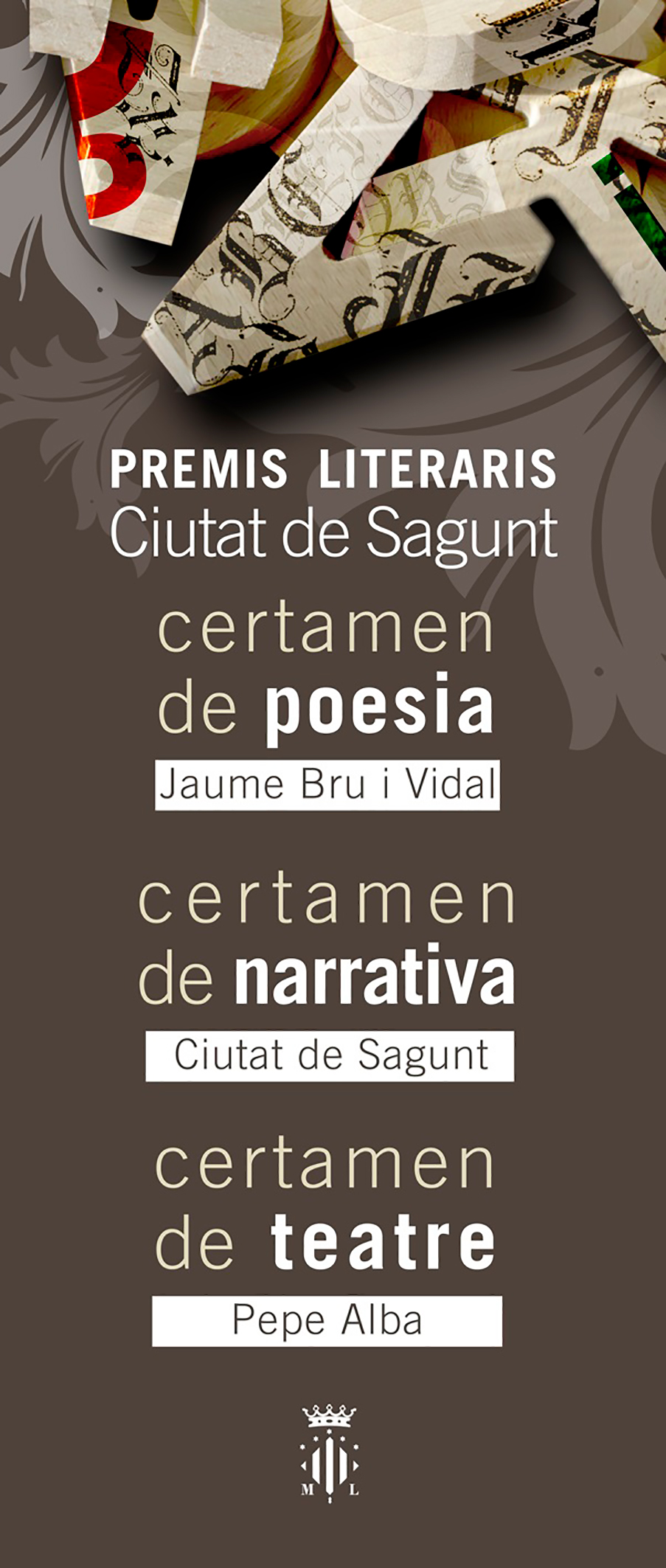 Noventa y seis originales se disputan los XXV Premis Literaris Ciutat de Sagunt