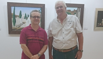 Ayer se inauguró la exposición “Óleos y dibujos de España” de Francisco Rodríguez