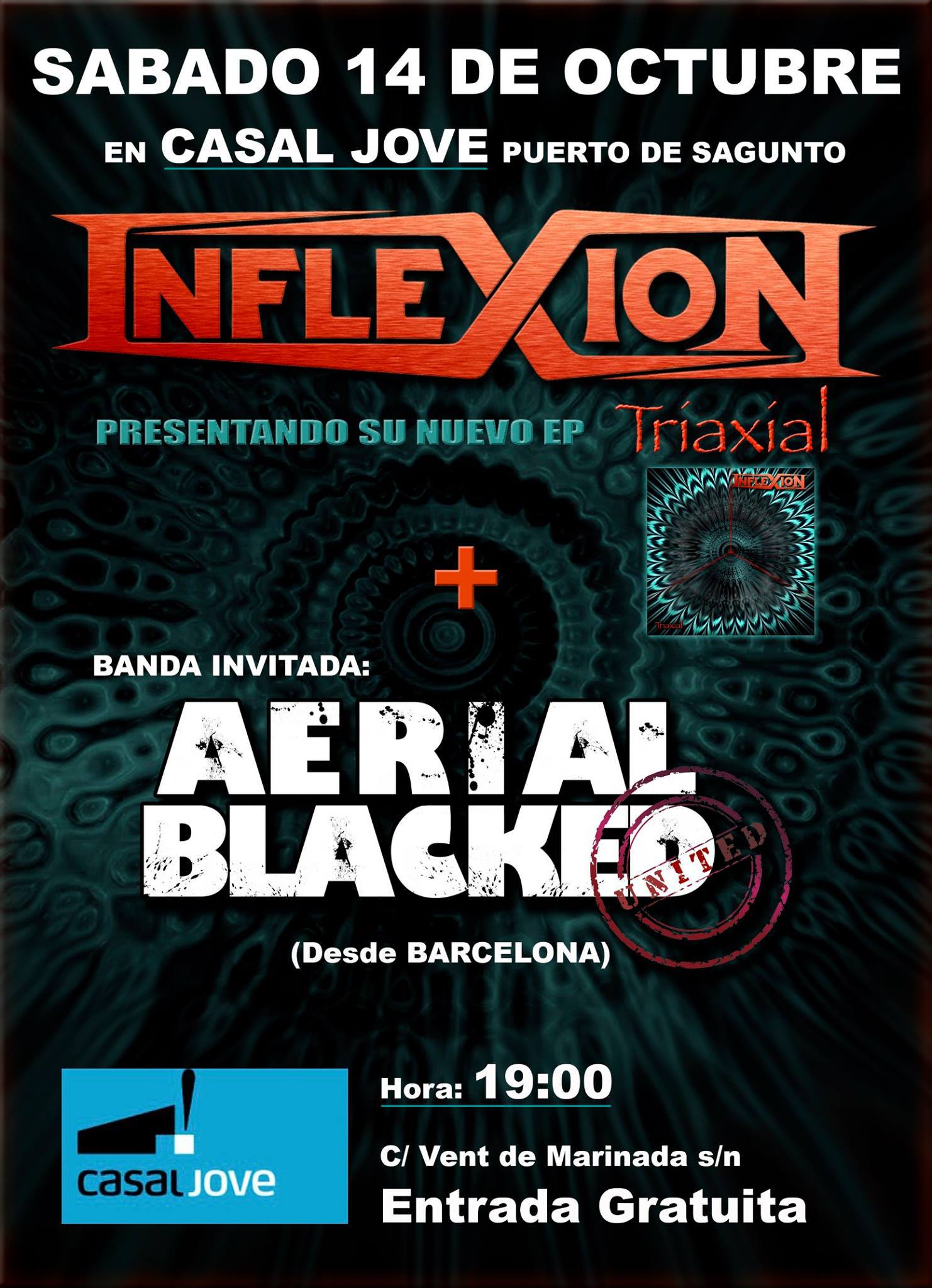 La banda local de heavy metall Inflexión presentarà en directe el seu nou disc el dissabte en el Casal Jove