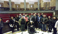 L’alcalde de Sagunt, Quico Fernández, assisteix a l’acte de commemoració del 80 aniversari dels bombardejos al litoral valencià
