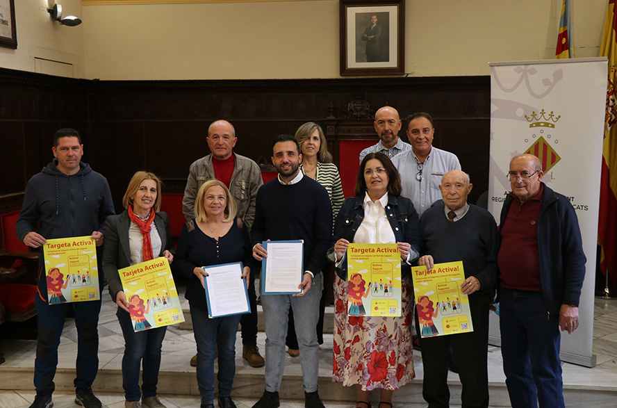 La concejalía de Comercio y mercados del Ayuntamiento de Sagunto presenta la campaña Tarjeta Activa!