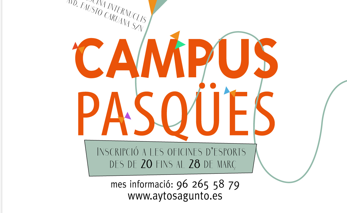 El departament d’Esports de l’Ajuntament de Sagunt prepara el primer any del Campus Pasqües