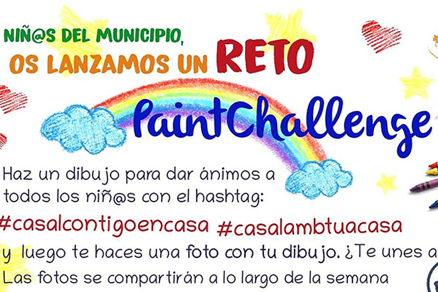 Dinakids repta els i les menors del municipi a crear dibuixos per a animar la població